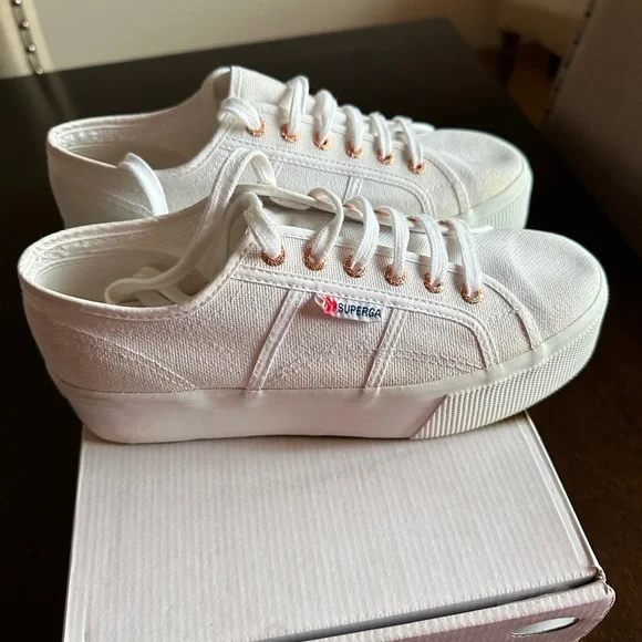 Superga 2790 COTW Rose gold/white EU 40 Women’s size 9 - Picture 5 of 6